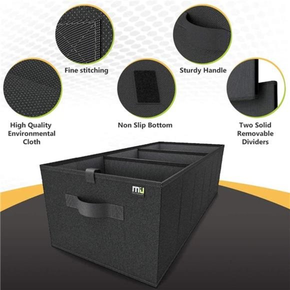 Trunk Organizer for Car, Car Organizer, Sturdy Trunk Organizer for SUV,Non-Slip - Picture 2 of 7